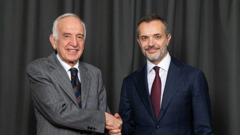 Massimo Sarmi, AD di FiberCop e Vincenzo Esposito, AD di Microsoft